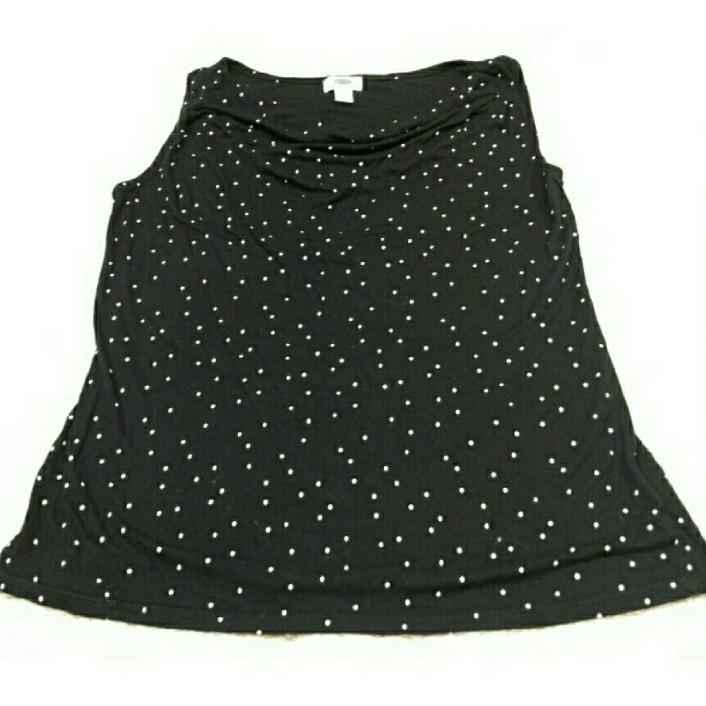 Old Navy Black &  white polka dots size M
